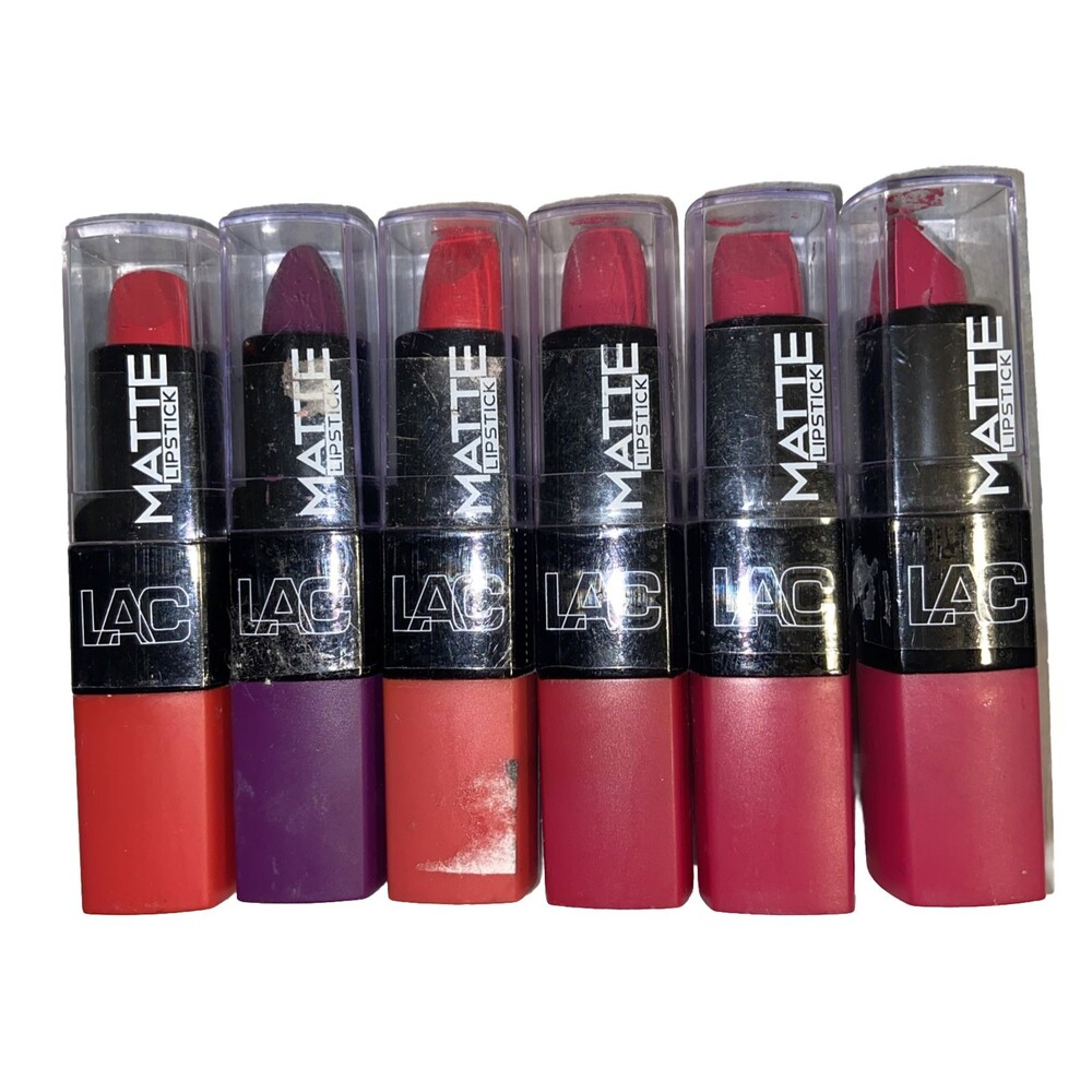 6 Set LA Colors (LAC) Matte Lipsticks x1 CML465, x1 CML464, x1 CML469, x3 CML467